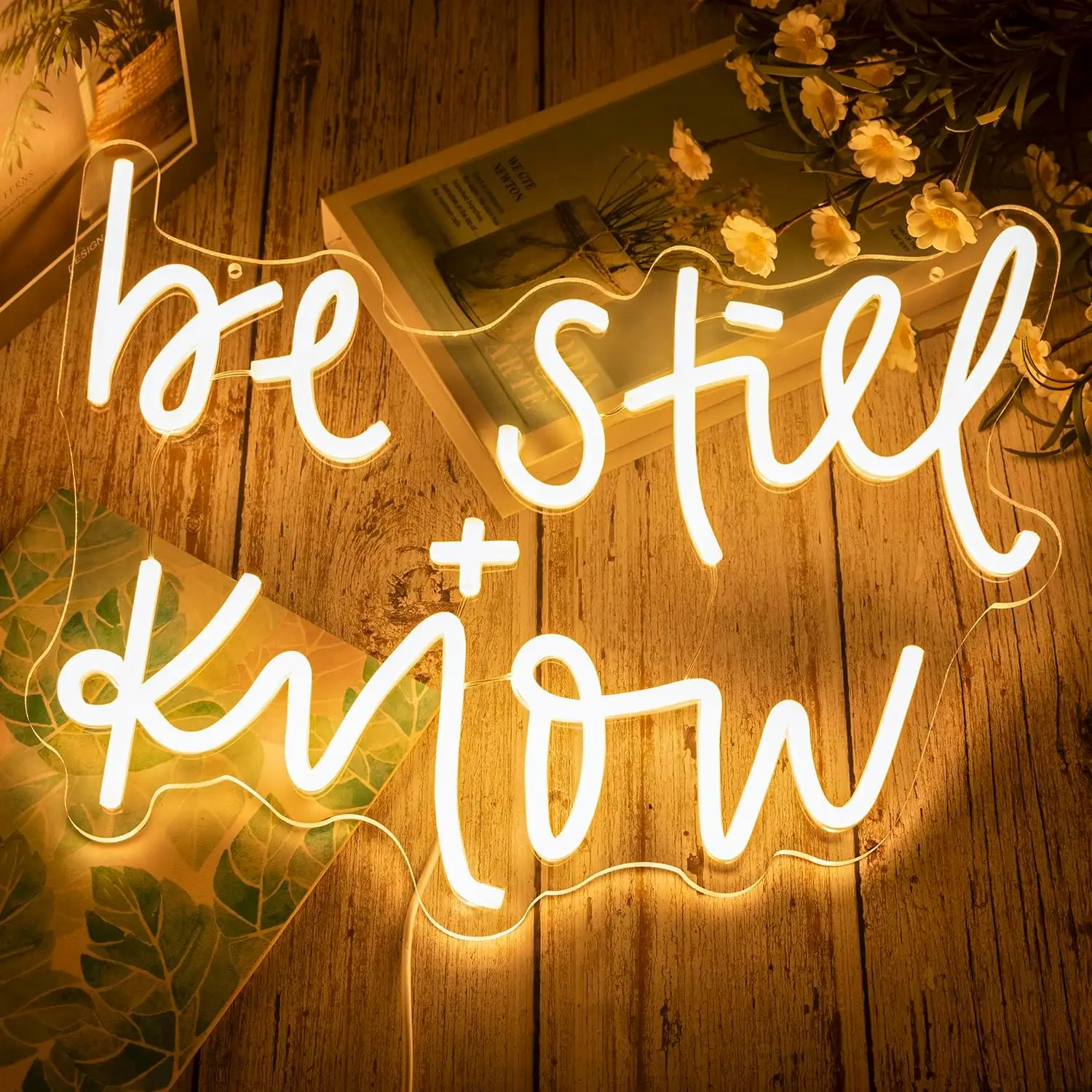 Be Still and Know Neon Sign Dimmable Neon Signs Inspirational LED USB Dimmable for Bedroom Home Living Room Wall Art Decor Gift
Be Still and Know Neon Sign Dimmable Neon Signs Inspirational LED USB Dimmable for Bedroom Home Living Room Wall Art Decor Gift