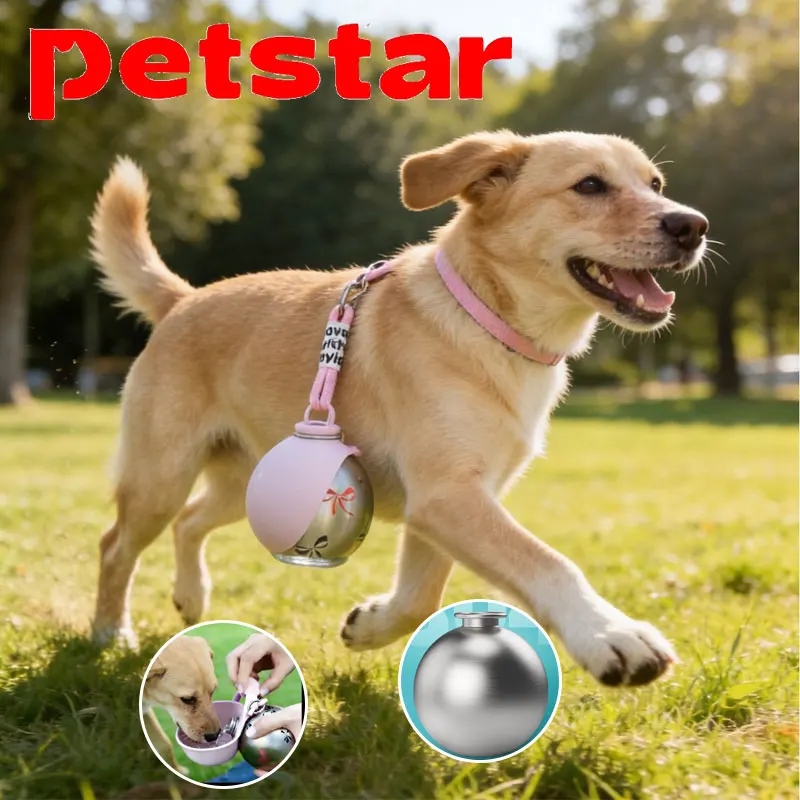 285ML Stainless Steel Pet Water Bottle Leak-Proof Dogs Drink Bottle with Silicone Bowl Puppy Drink Dispenser for Travel Walking
285ML Stainless Steel Pet Water Bottle Leak-Proof Dogs Drink Bottle with Silicone Bowl Puppy Drink Dispenser for Travel Walking