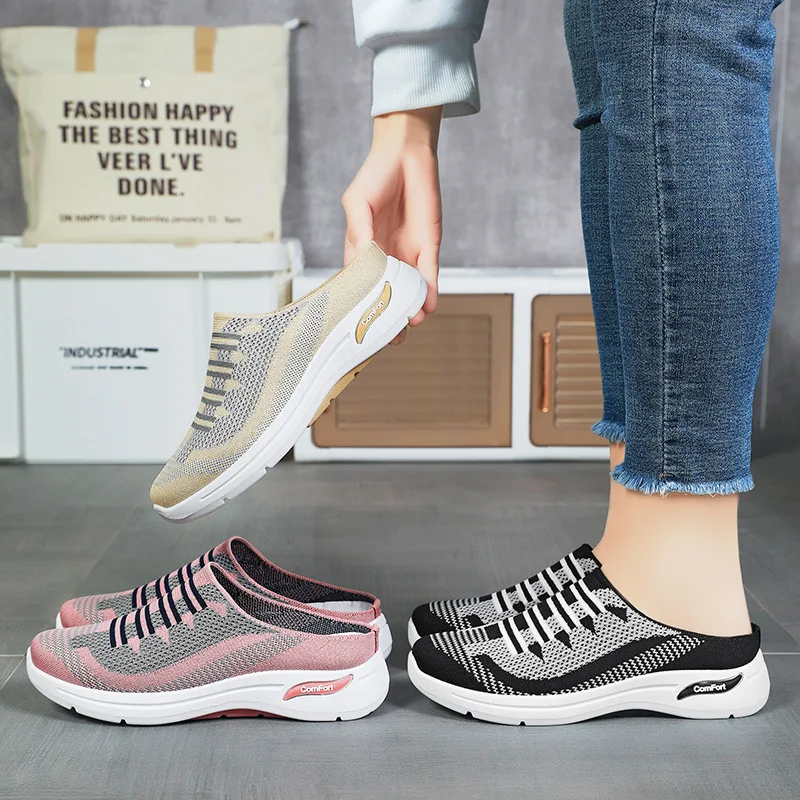 Women's Mesh Flat Shoes Half Slippers Cushion Sandals Thick Bottem Slip on Breathable Casual Shoes Breathable Female Slides Slip
Women's Mesh Flat Shoes Half Slippers Cushion Sandals Thick Bottem Slip on Breathable Casual Shoes Breathable Female Slides Slip