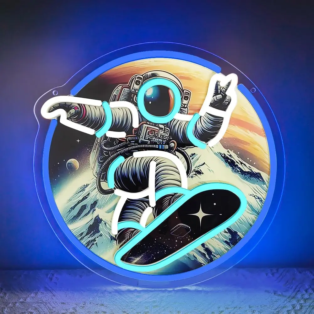 Astronaut Skateboard Neon Sign Astronaut Space Neon Light for Bedroom Bar Cafe Game Room Home Wall Art Decor Kids Gifts Dimmable
Astronaut Skateboard Neon Sign Astronaut Space Neon Light for Bedroom Bar Cafe Game Room Home Wall Art Decor Kids Gifts Dimmable