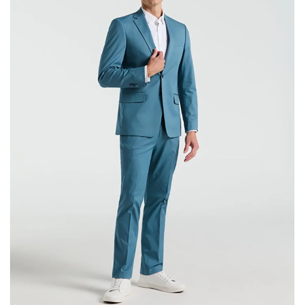 Men 2 Piecs Suit Set Jacket Pants Peak Lapel Single Breasted Sli Fit Fashion Social Prom Party Dress
Men 2 Piecs Suit Set Jacket Pants Peak Lapel Single Breasted Sli Fit Fashion Social Prom Party Dress