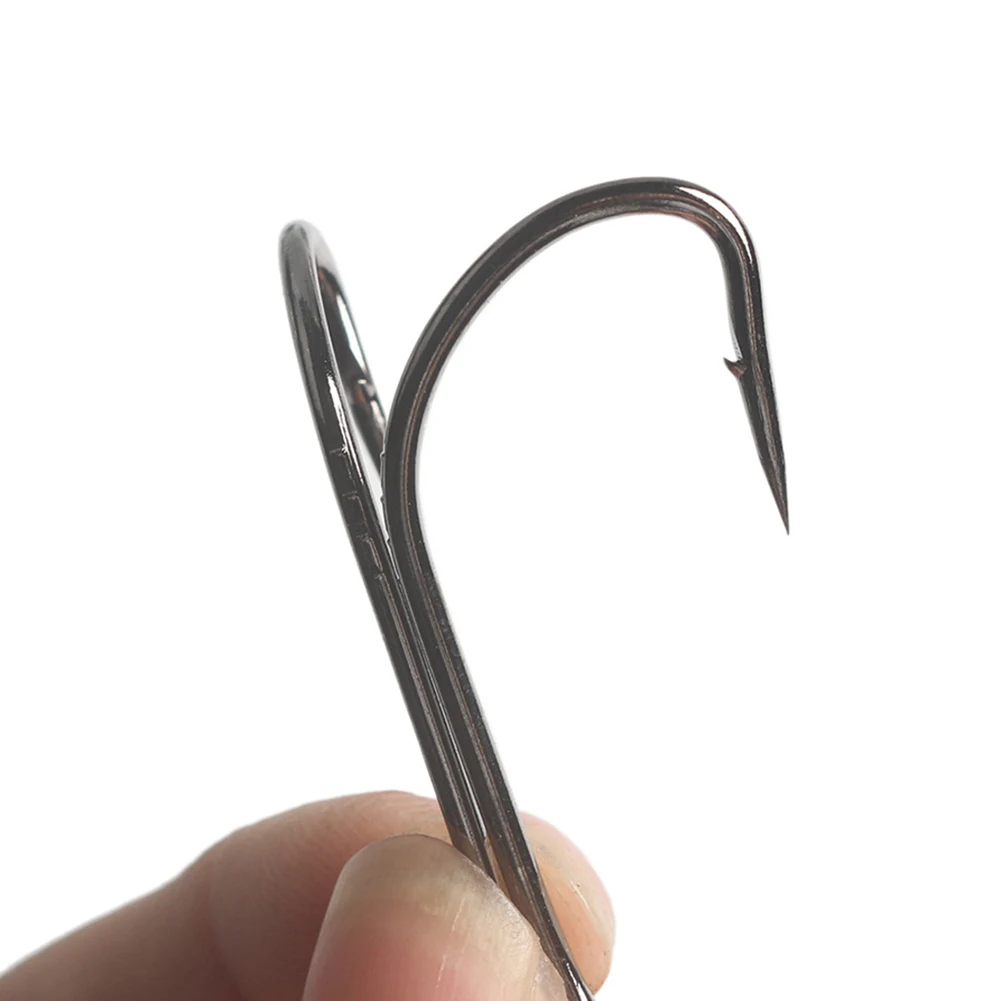 50pcs Fishing Hooks Saltwater Double Hook Dual High Carbon Steel Black Fishing Hooks 8#-1# With Barbed Hook Pesca Iscas Tackle
50pcs Fishing Hooks Saltwater Double Hook Dual High Carbon Steel Black Fishing Hooks 8#-1# With Barbed Hook Pesca Iscas Tackle