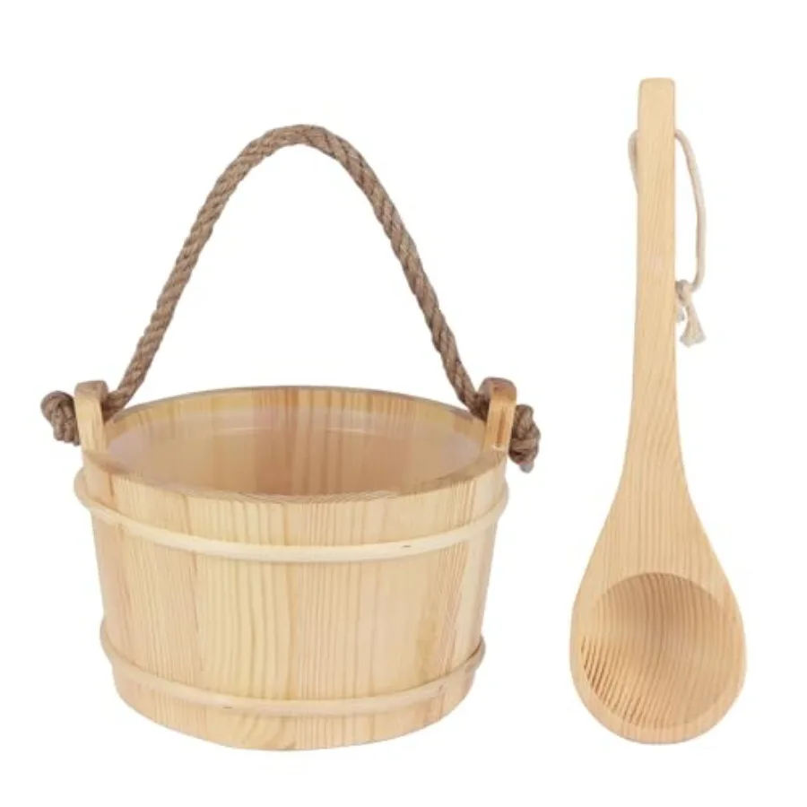 6L-.6Gal Pine Wood Sauna et and Ladle Set Woo Sauna et wi Ladle 4.5″ Sauna Ladle Premium Pine Sauna cessories Kit for Steam Sa
6L-.6Gal Pine Wood Sauna et and Ladle Set Woo Sauna et wi Ladle 4.5″ Sauna Ladle Premium Pine Sauna cessories Kit for Steam Sa