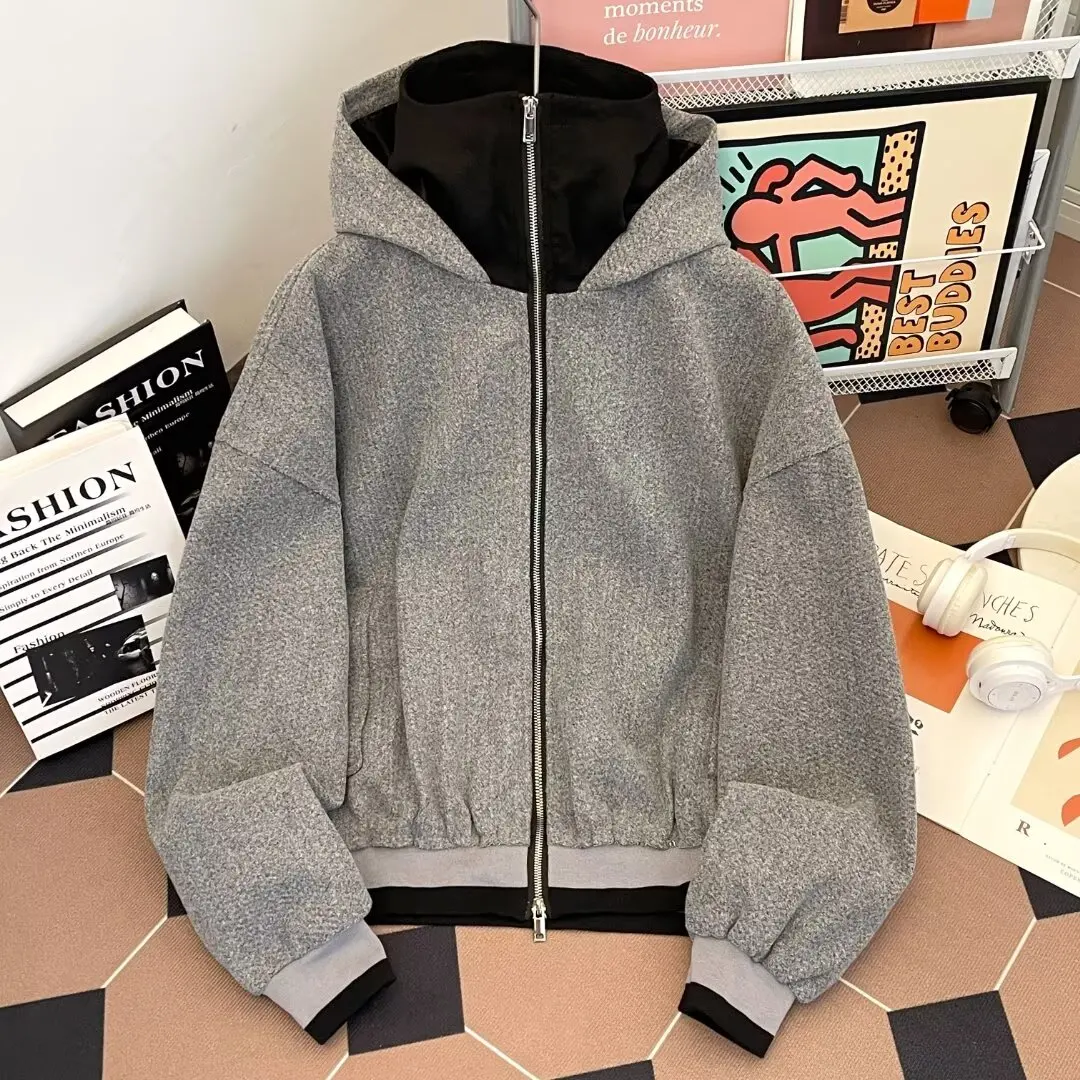 Мужская вязаная толстовка большого размера на молнии, повседневный кардиган-куртка с воротником-стойкой, осенне-зимняя модная уличная одежда
Мужская вязаная толстовка большого размера на молнии, повседневный кардиган-куртка с воротником-стойкой, осенне-зимняя модная уличная одежда