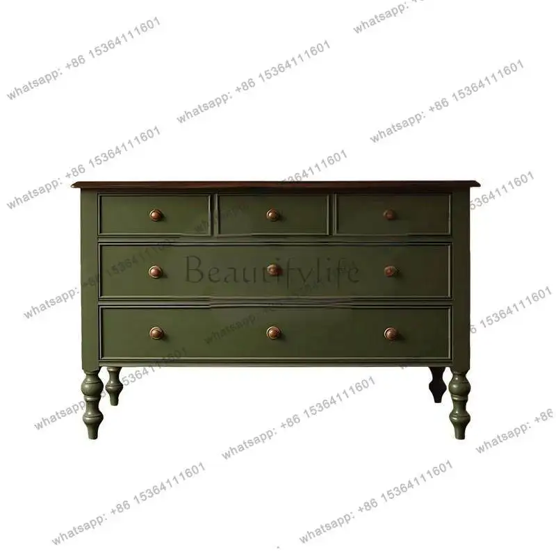 French retro solid wood porch cabinet integrated into the front door, drawer storage locker
French retro solid wood porch cabinet integrated into the front door, drawer storage locker