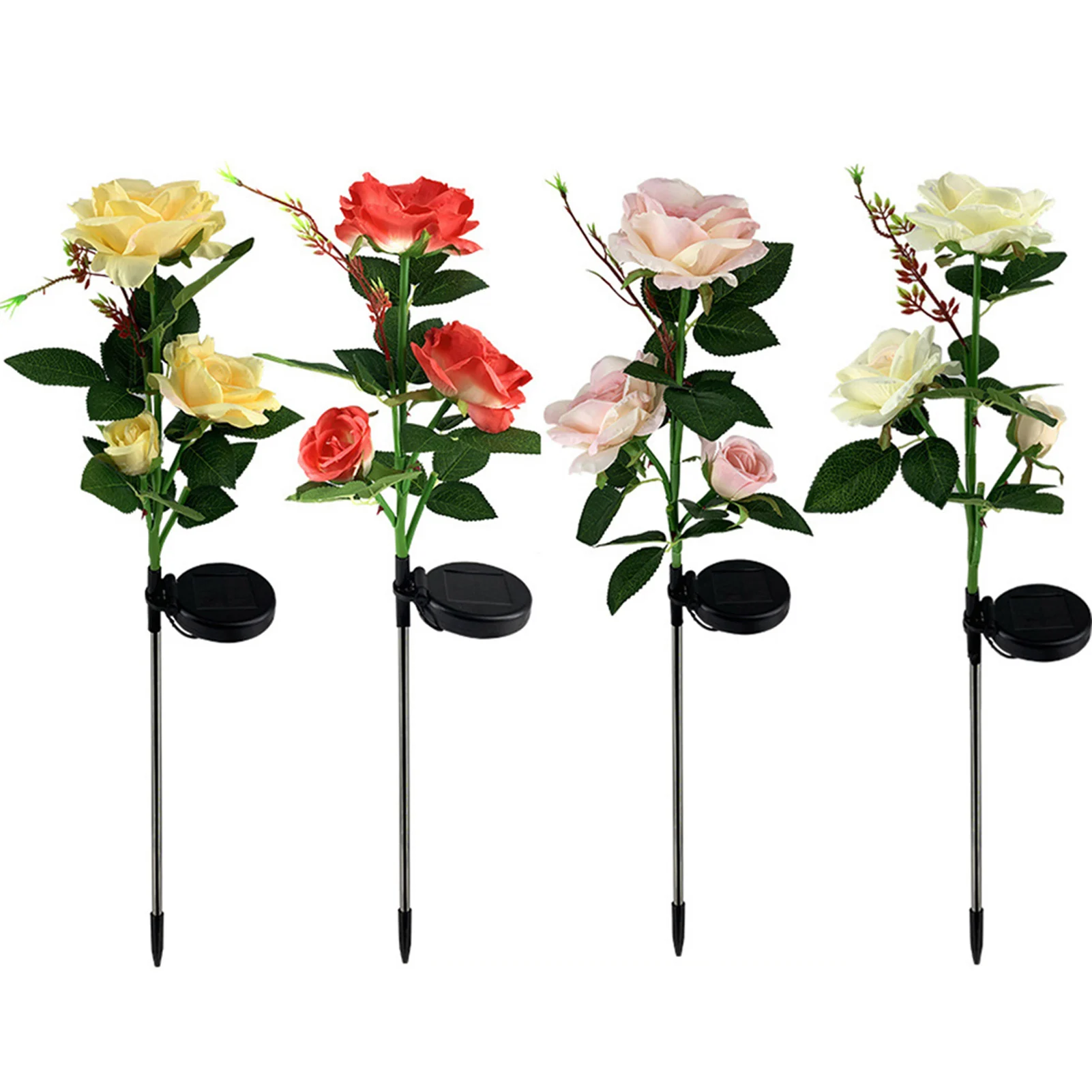 2PCS LED Solar Flower Lights Outdoor Garden Decorative Rose Lights for Yard Patio Lawn
2PCS LED Solar Flower Lights Outdoor Garden Decorative Rose Lights for Yard Patio Lawn