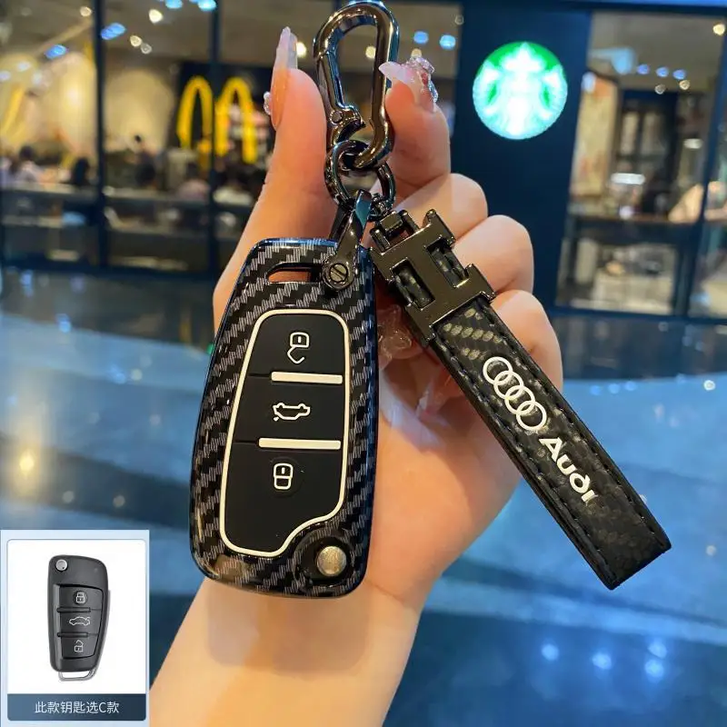 Fashion Abs Carbon Car Key Case Cover Shell for Audi A1 A3 8P 8L A4 A5 B6 B7 A6 A7 C5 C6 4F Q3 Q5 Q7 Q8 Tt S3 S4 S6 Rs
Fashion Abs Carbon Car Key Case Cover Shell for Audi A1 A3 8P 8L A4 A5 B6 B7 A6 A7 C5 C6 4F Q3 Q5 Q7 Q8 Tt S3 S4 S6 Rs