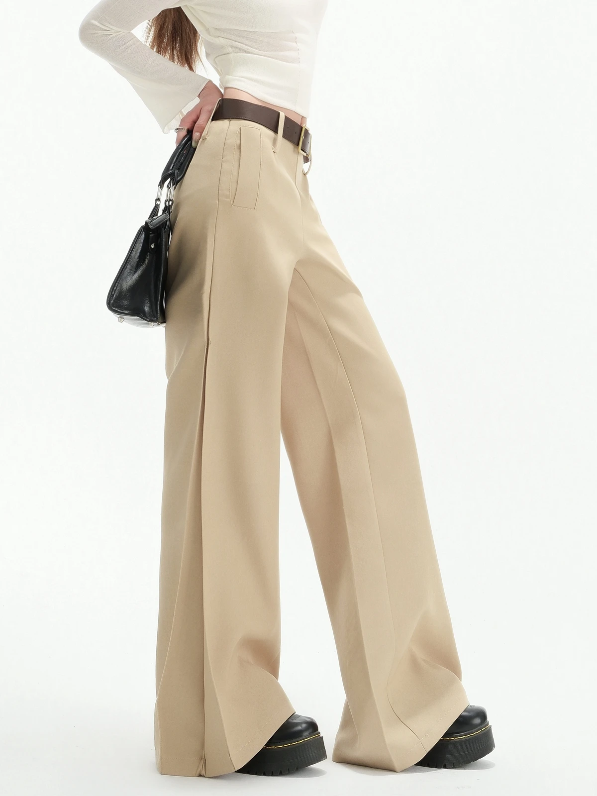 ZHISILAO Khaki Low Waist Pants Women Vintage Elegant Office Lady Straight Full Length Denim Pants Streetwear Spring Summer 2025
ZHISILAO Khaki Low Waist Pants Women Vintage Elegant Office Lady Straight Full Length Denim Pants Streetwear Spring Summer 2025