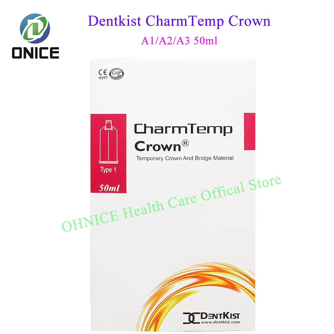 50ml DENTKIST CharmTemp Crown Self curing Temporary Crown and Bridge Material A1 A2 A3 Dental Temporary Crown Resin
50ml DENTKIST CharmTemp Crown Self curing Temporary Crown and Bridge Material A1 A2 A3 Dental Temporary Crown Resin