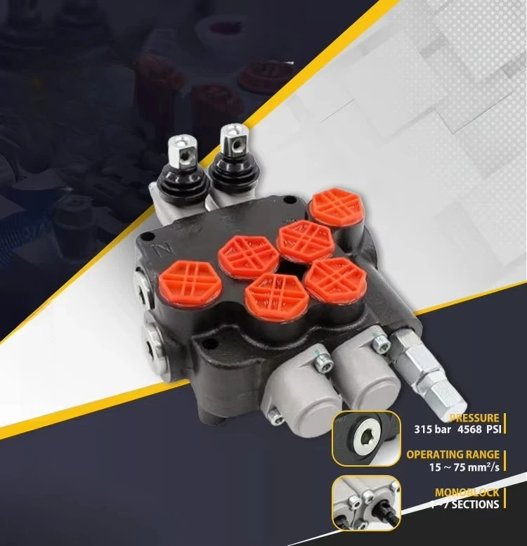 3 Segmented Proportional Hydraulic Distributor 2 Slide Valve Hydraulic Valve P80-G12-2OT
3 Segmented Proportional Hydraulic Distributor 2 Slide Valve Hydraulic Valve P80-G12-2OT