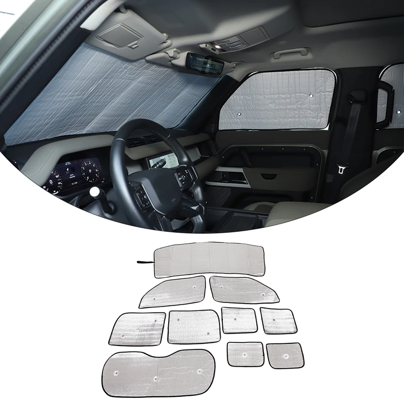 For Land Rover Defender 110 130 2004-2022 Interior Car Front Windshield Full Window Glass Sun Protection Parasol Car Accessories
For Land Rover Defender 110 130 2004-2022 Interior Car Front Windshield Full Window Glass Sun Protection Parasol Car Accessories