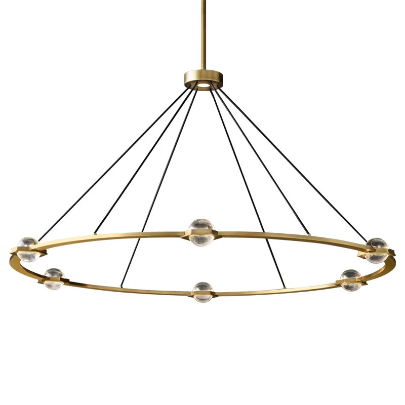 American simplicity, all-copper living room , light luxury restaurant high-end cross-border crystal chandelier
American simplicity, all-copper living room , light luxury restaurant high-end cross-border crystal chandelier