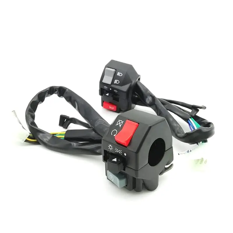 Motorcycle 7/8" Handlebar Switch Horn Turn Signal Headlight Start Control Button
Motorcycle 7/8" Handlebar Switch Horn Turn Signal Headlight Start Control Button