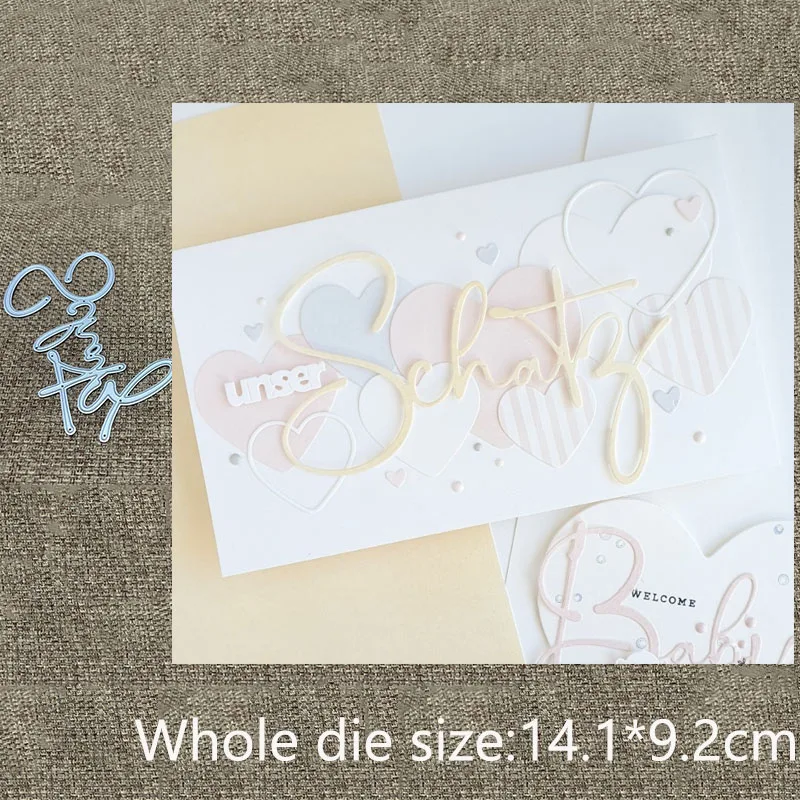 New Design Craft Metal stencil mold Cutting Die GERMAN word decoration scrapbook die cut Album Paper Card Craft Embossing
New Design Craft Metal stencil mold Cutting Die GERMAN word decoration scrapbook die cut Album Paper Card Craft Embossing