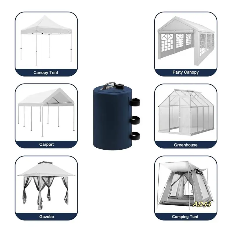 4Pcs Canopy Water Weights,10L Tent Water Weights Heavy Duty Canopy Weights Tents Legging Accessories
4Pcs Canopy Water Weights,10L Tent Water Weights Heavy Duty Canopy Weights Tents Legging Accessories
