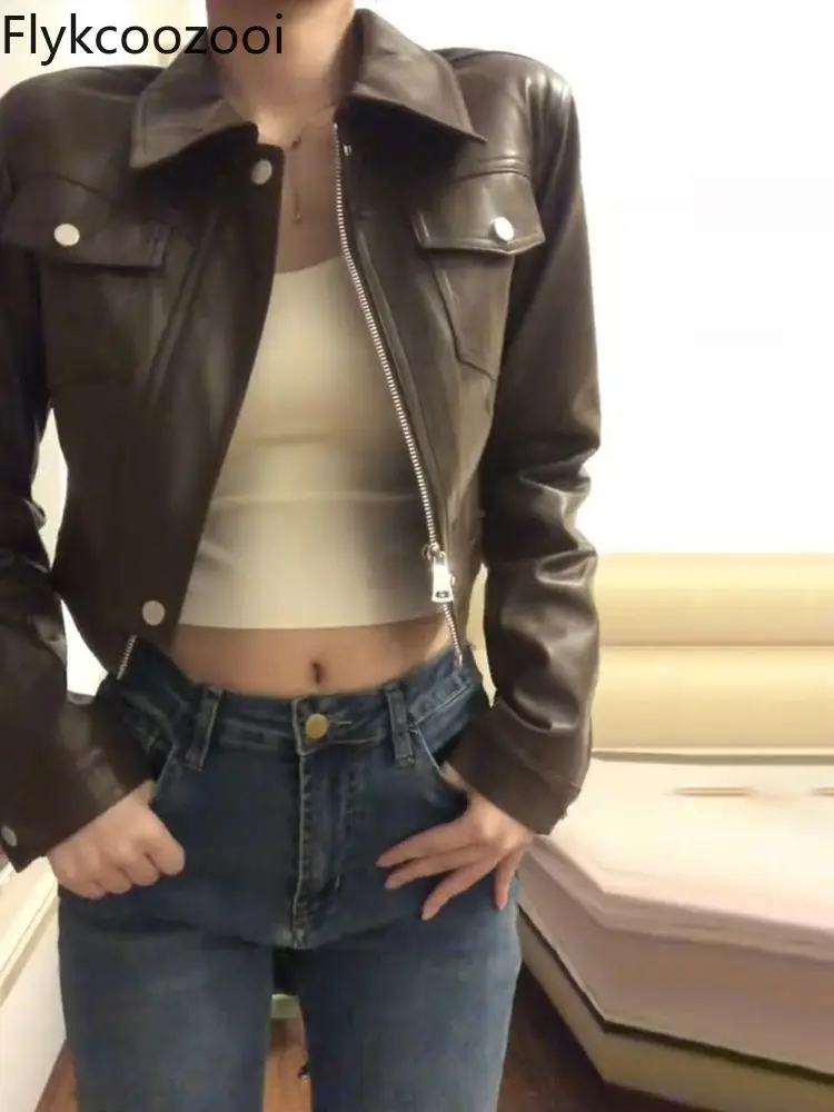 High-grade American Vintage Leather Coat 2024 New Short Motorcycle Jacket Top Fashion Streetwear Chaquetas Para Mujer
High-grade American Vintage Leather Coat 2024 New Short Motorcycle Jacket Top Fashion Streetwear Chaquetas Para Mujer