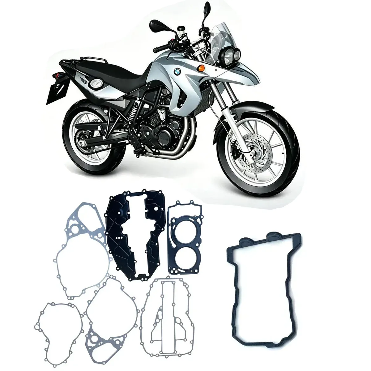 LOPOR 8pcs Gasket Kits For BMW F700 GS 11-17 F650GS 07-12 F800GS 07-16 Adventure 12-17
LOPOR 8pcs Gasket Kits For BMW F700 GS 11-17 F650GS 07-12 F800GS 07-16 Adventure 12-17