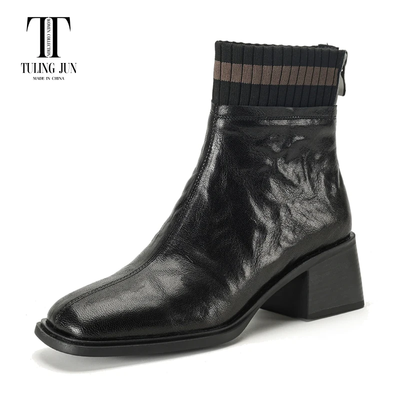TULING JUN 2023 Winter Concise Famale Square Head Slip-On Ankle Boots Solid Color High Heels Shoes For Women Retro T-955-9
TULING JUN 2023 Winter Concise Famale Square Head Slip-On Ankle Boots Solid Color High Heels Shoes For Women Retro T-955-9