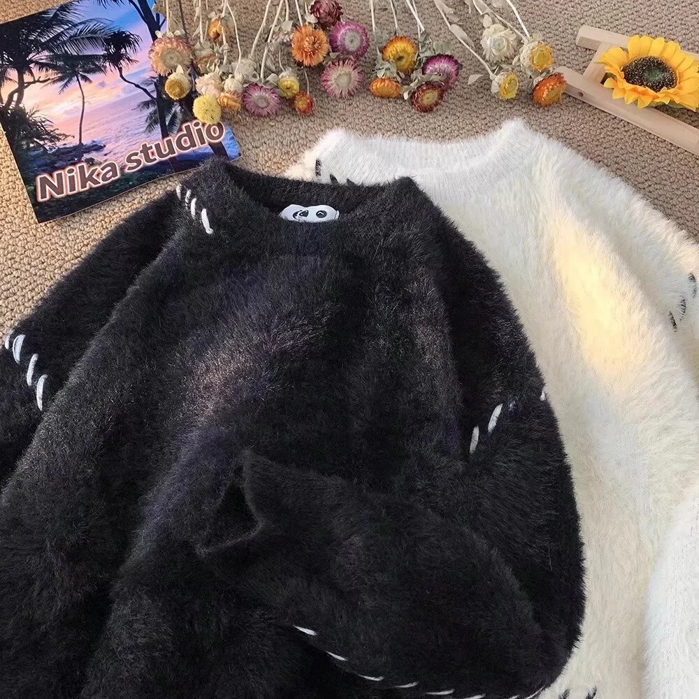 Свитер из аутлет-магазина: весенне-осенняя верхняя одежда свободного кроя, молодежный пуловер с длинными рукавами и круглым вырезом, модный цветной дизайн
Свитер из аутлет-магазина: весенне-осенняя верхняя одежда свободного кроя, молодежный пуловер с длинными рукавами и круглым вырезом, модный цветной дизайн