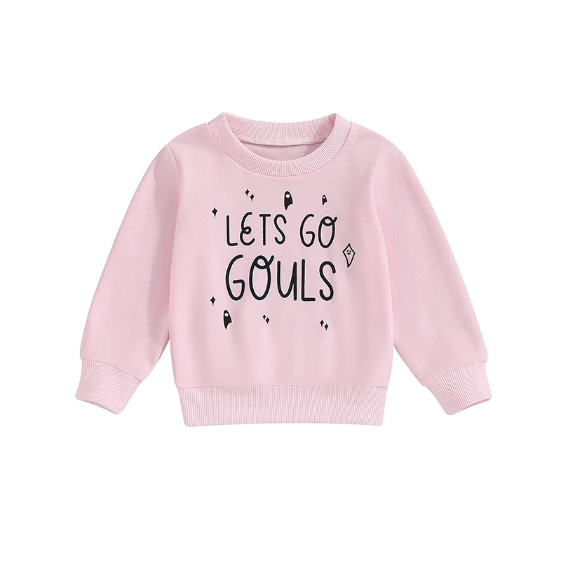 Toddler Boy Girl Fall Sweatshirt Long Sleeve Round Neck Letter Ghost Print Pullover Loose Tops for Halloween
Toddler Boy Girl Fall Sweatshirt Long Sleeve Round Neck Letter Ghost Print Pullover Loose Tops for Halloween