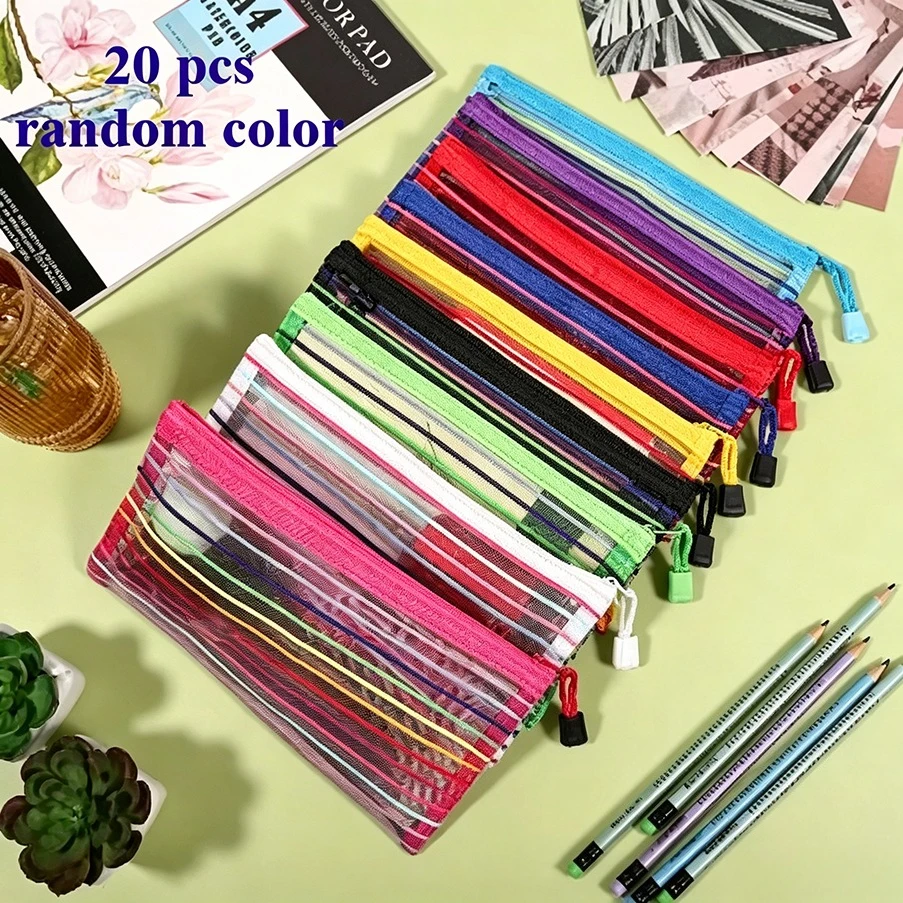 20-Pack Nylon 9x7-Inch Multi-Functional Zipper Storage Bags for Travel And Office Use with Zippered Document Bags And Pockets
20-Pack Nylon 9x7-Inch Multi-Functional Zipper Storage Bags for Travel And Office Use with Zippered Document Bags And Pockets