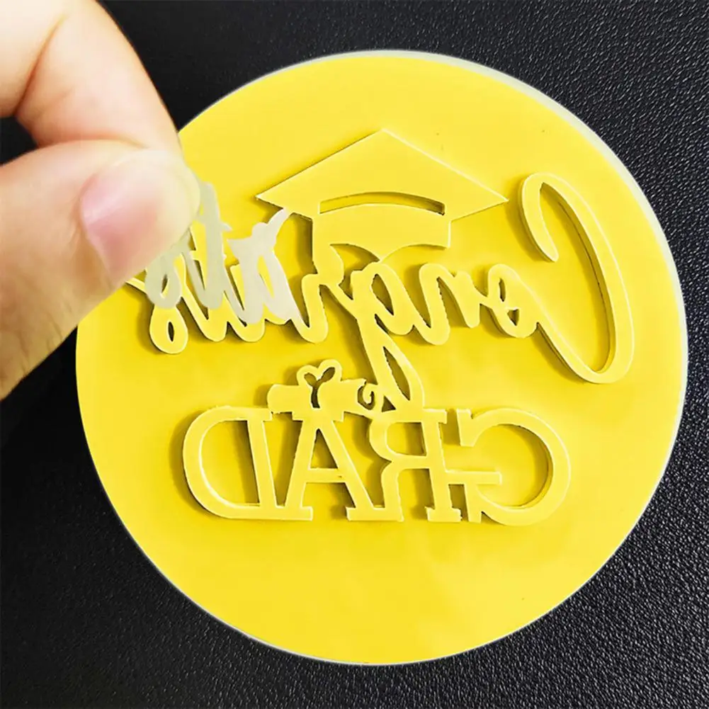 Reusable Cookie Cutter Set Smooth Edge Cookie Cutter Graduation Fondant Stamp Cookie Cutter Set for Diy Cake for Baking
Reusable Cookie Cutter Set Smooth Edge Cookie Cutter Graduation Fondant Stamp Cookie Cutter Set for Diy Cake for Baking