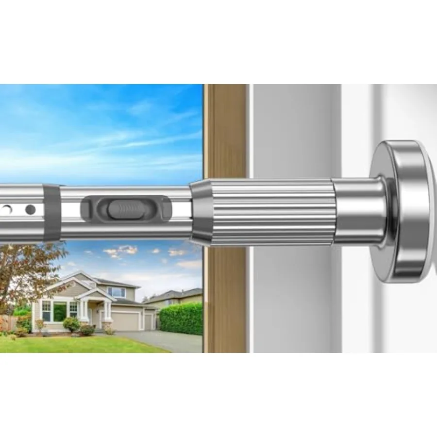 Silver Tension Curtain Rod 41-118In 4-9Ft,Outdoor Curtain Rod No Drilling for Window or Patio, Heavy Duty Shower Rod for Bathro
Silver Tension Curtain Rod 41-118In 4-9Ft,Outdoor Curtain Rod No Drilling for Window or Patio, Heavy Duty Shower Rod for Bathro