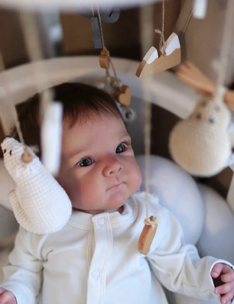 18Inch Realistic Reborn Bettie Baby Hand-Rooted Hair Lifelike Soft Touch 3D Painted Skin with Visible Veins Collectible Art Doll
18Inch Realistic Reborn Bettie Baby Hand-Rooted Hair Lifelike Soft Touch 3D Painted Skin with Visible Veins Collectible Art Doll
