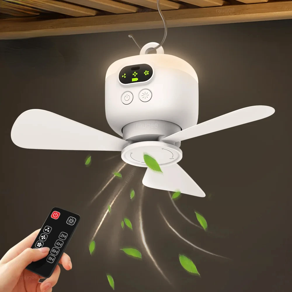 Ceiling Fan Portable Camping Tent Ceiling Canopy Fan 8000mah Rechargeable Wireless Fan Air Circulators with Remote Control Light
Ceiling Fan Portable Camping Tent Ceiling Canopy Fan 8000mah Rechargeable Wireless Fan Air Circulators with Remote Control Light