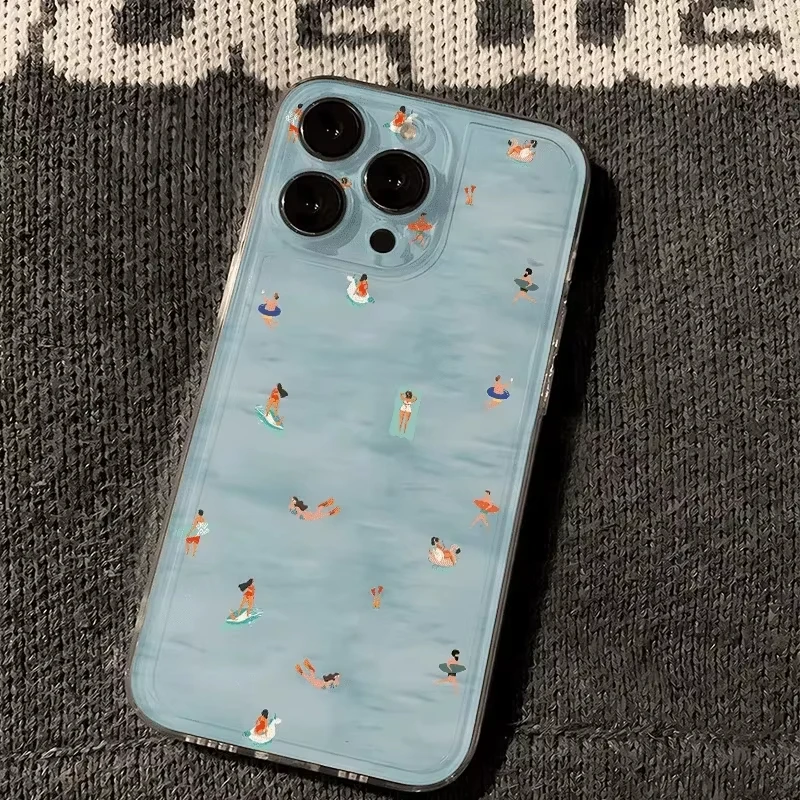 Summer Swimming Pattern Phone Case For iPhone 17 16 15 14 13 12 11 Pro Max XS XR X 7 8 Plus Soft Clear Shockproof Back Cover
Summer Swimming Pattern Phone Case For iPhone 17 16 15 14 13 12 11 Pro Max XS XR X 7 8 Plus Soft Clear Shockproof Back Cover