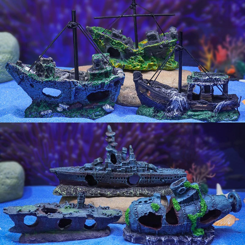 Underwater Sunken Ship Dilapidated Fish boat Shelter House Micro Landscape Fish Tank Landscape Aquarium Decoration
Underwater Sunken Ship Dilapidated Fish boat Shelter House Micro Landscape Fish Tank Landscape Aquarium Decoration