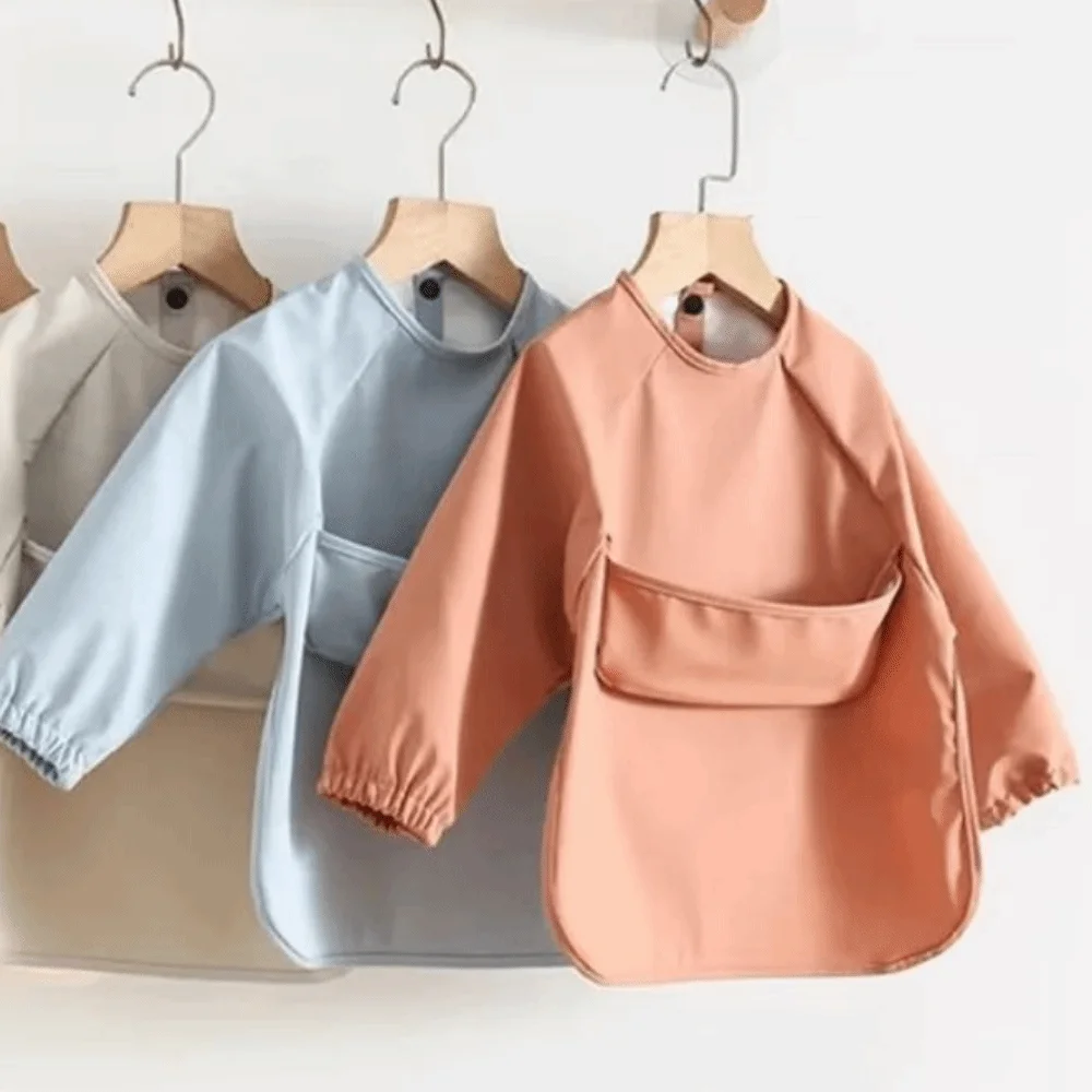 Solid Color Baby Feeding Bib Soft Material Easy Clean Long Sleeve Bib Waterproof Long Sleeves Children PU Bibs Baby Stuff
Solid Color Baby Feeding Bib Soft Material Easy Clean Long Sleeve Bib Waterproof Long Sleeves Children PU Bibs Baby Stuff