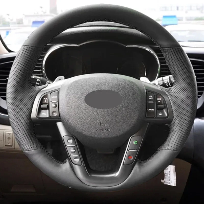 Perforated Leather Cover For Kia K5 Optima 2008 2009 2010 2011 2012 2013 Hand Sewing Car Inner Steering Wheel Cover Trim Black
Perforated Leather Cover For Kia K5 Optima 2008 2009 2010 2011 2012 2013 Hand Sewing Car Inner Steering Wheel Cover Trim Black