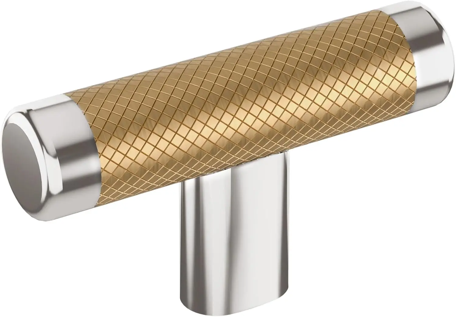 2-5/8 inch (67mm) Polished Nickel/Champagne Bronze Cabinet Knob, Modern Style
2-5/8 inch (67mm) Polished Nickel/Champagne Bronze Cabinet Knob, Modern Style