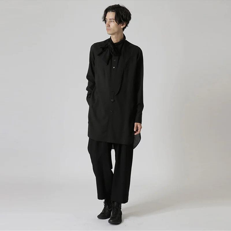 YOJI OOAK premium collar wrapped with detachable bow collar, solid color design, long sleeved shirt
YOJI OOAK premium collar wrapped with detachable bow collar, solid color design, long sleeved shirt