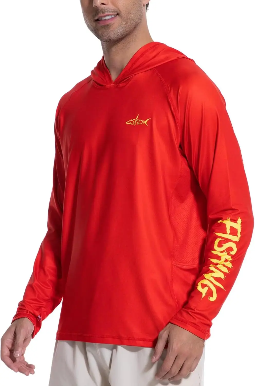 Men's UPF 50+ Fishing Hoodie Quick-Dry Long Sleeve Sun Shirt with Two Side Pockets for Running, Swimming Rash Guard
Men's UPF 50+ Fishing Hoodie Quick-Dry Long Sleeve Sun Shirt with Two Side Pockets for Running, Swimming Rash Guard