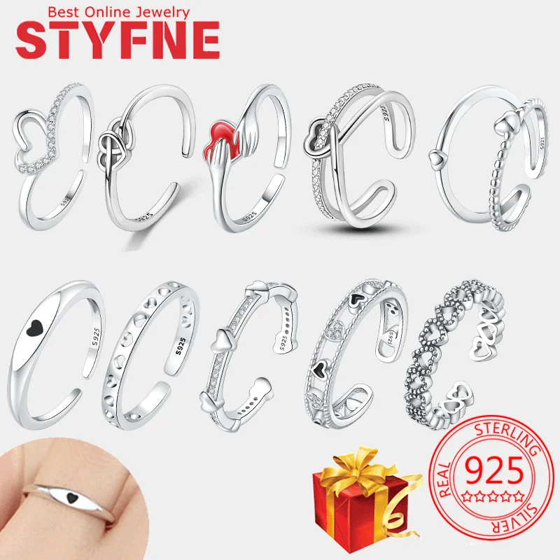 Heart Woman Rings S925 Sterling Silver Ring for Fashion Cubic Zirconia Ring To My Daughter Rings With Gift Bag
Heart Woman Rings S925 Sterling Silver Ring for Fashion Cubic Zirconia Ring To My Daughter Rings With Gift Bag