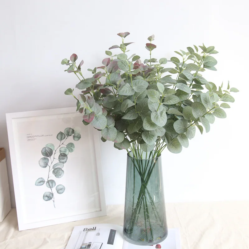 Eucalyptus INS Nordic Money Leaf Artificial Flower Manufacturer Home Decoration Wedding Plant Wall Fake Flower 3pcs/lot
Eucalyptus INS Nordic Money Leaf Artificial Flower Manufacturer Home Decoration Wedding Plant Wall Fake Flower 3pcs/lot
