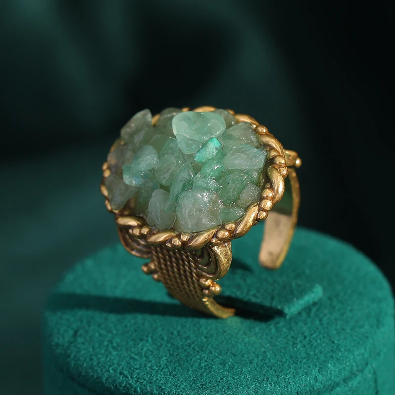 Vintage Green Gravel Stone Engagement Rings for Women Gold Color Antique Fashion Gift Wedding Jewelry Retro Bride Accessories
Vintage Green Gravel Stone Engagement Rings for Women Gold Color Antique Fashion Gift Wedding Jewelry Retro Bride Accessories