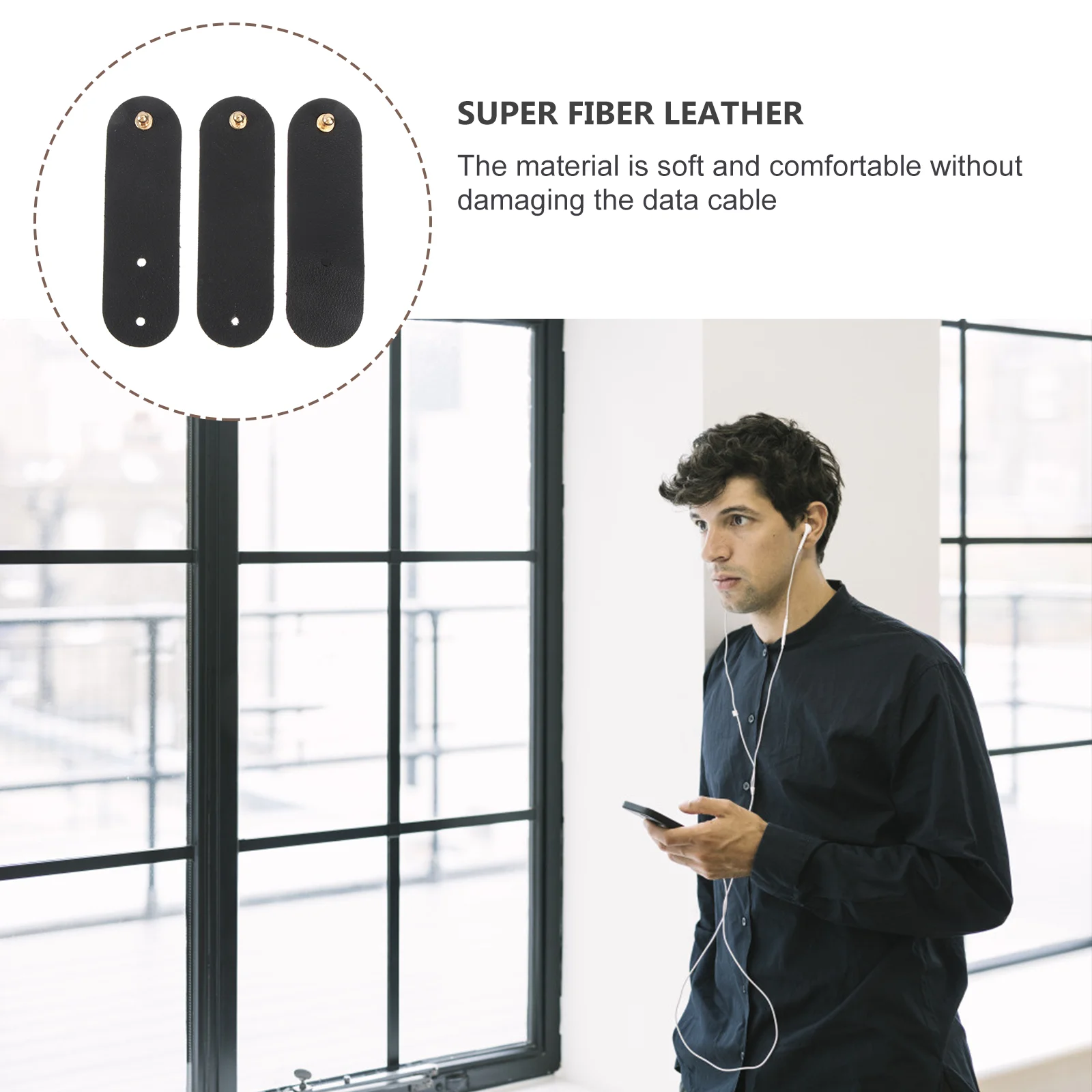 3Pcs Wire Organizer Cord Winder Compact Portable Cable Management Earbud Wrapped Headphone Strap for Charging
3Pcs Wire Organizer Cord Winder Compact Portable Cable Management Earbud Wrapped Headphone Strap for Charging