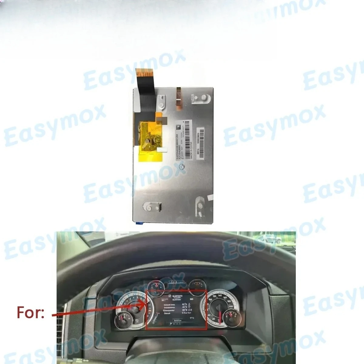 DJ070NA02B 7" LCD Display for Jeep Dodge Ram GAS 1500 2500 3500 2013-2019 Instrument Cluster Screen Repair Parts
DJ070NA02B 7" LCD Display for Jeep Dodge Ram GAS 1500 2500 3500 2013-2019 Instrument Cluster Screen Repair Parts