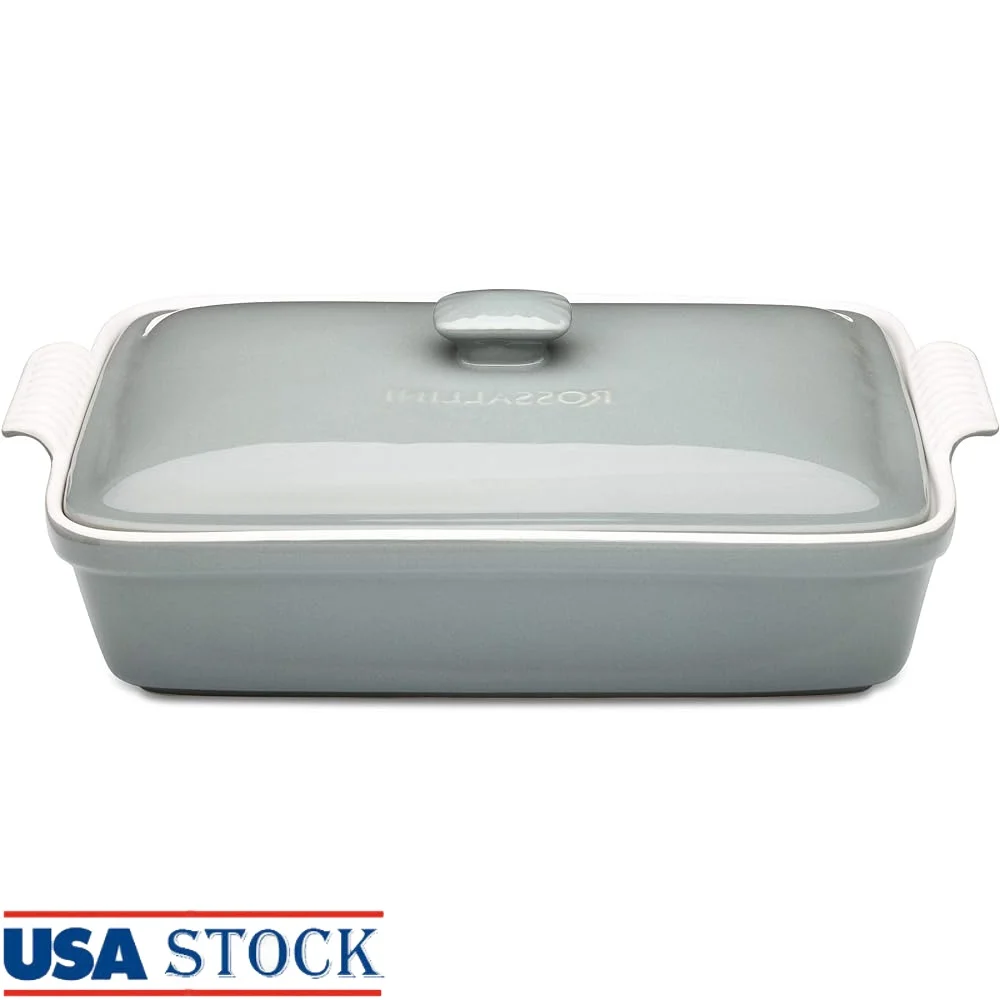 Stoneware Casserole Dish with Lid Bakeware Set Rectangular Oven Safe Nonstick Dinnerware Perfect Lasagna Casseroles Roasting
Stoneware Casserole Dish with Lid Bakeware Set Rectangular Oven Safe Nonstick Dinnerware Perfect Lasagna Casseroles Roasting