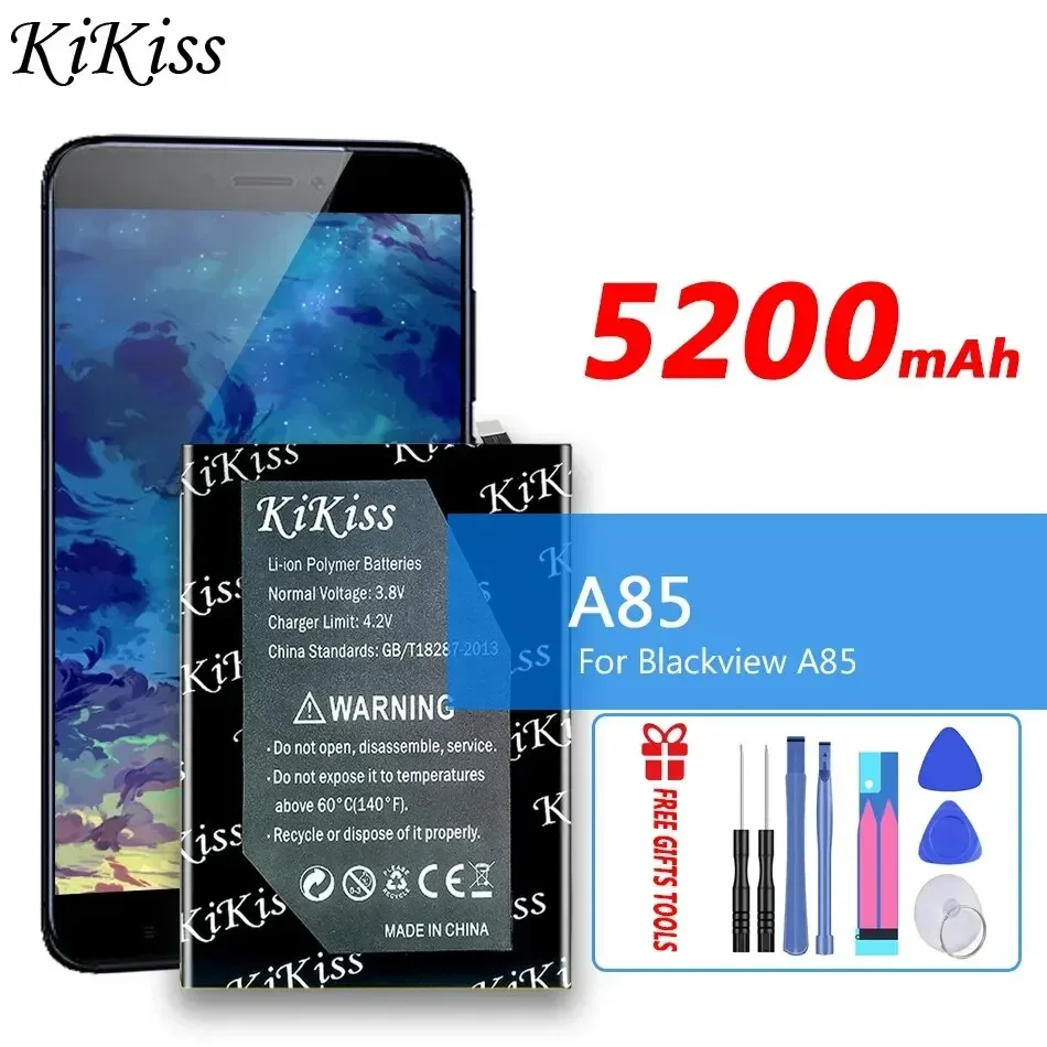 Аккумулятор KiKiss A85 (Li416587JLY) 5200 мАч для Blackview A85, аккумуляторная батарея
Аккумулятор KiKiss A85 (Li416587JLY) 5200 мАч для Blackview A85, аккумуляторная батарея