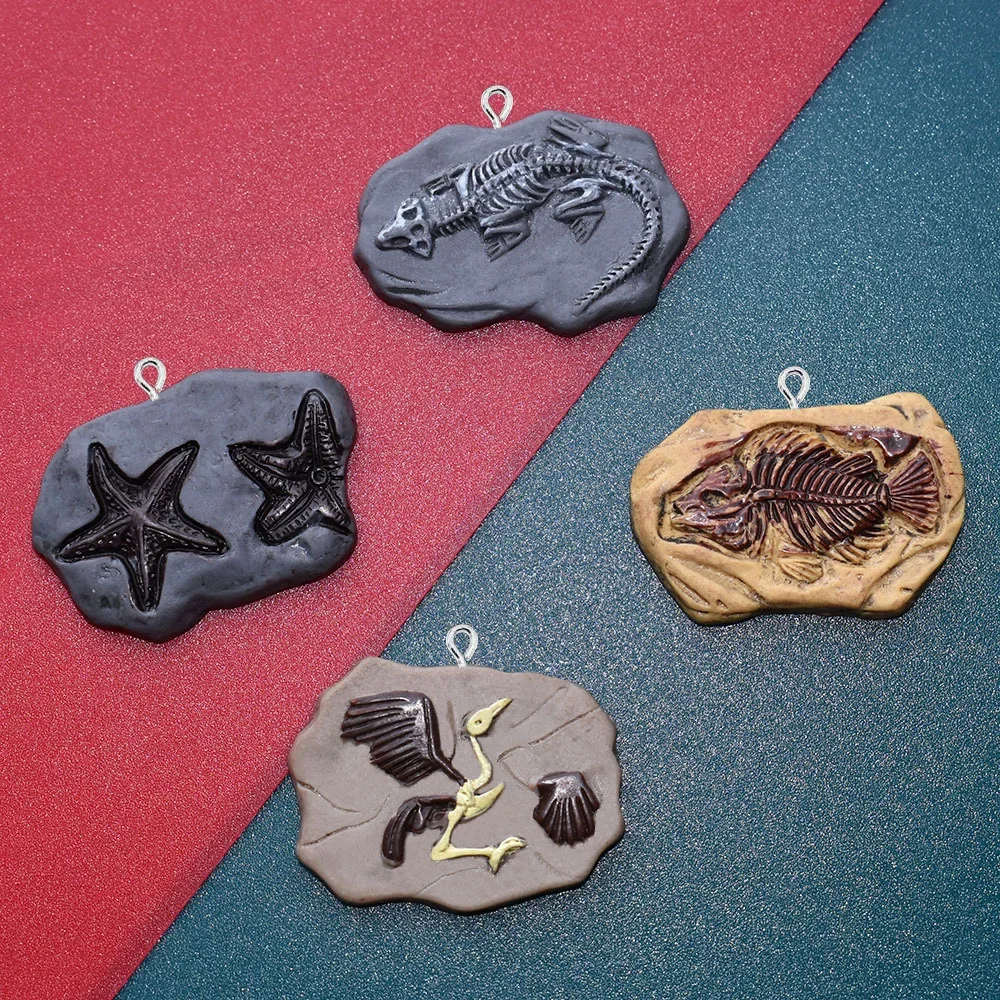 10Pcs/lot Vintage Simulation Dinosaur Fossil Resin Pendant Charms for Keychain Earrings Accessories DIY Jewelry Making Findings
10Pcs/lot Vintage Simulation Dinosaur Fossil Resin Pendant Charms for Keychain Earrings Accessories DIY Jewelry Making Findings