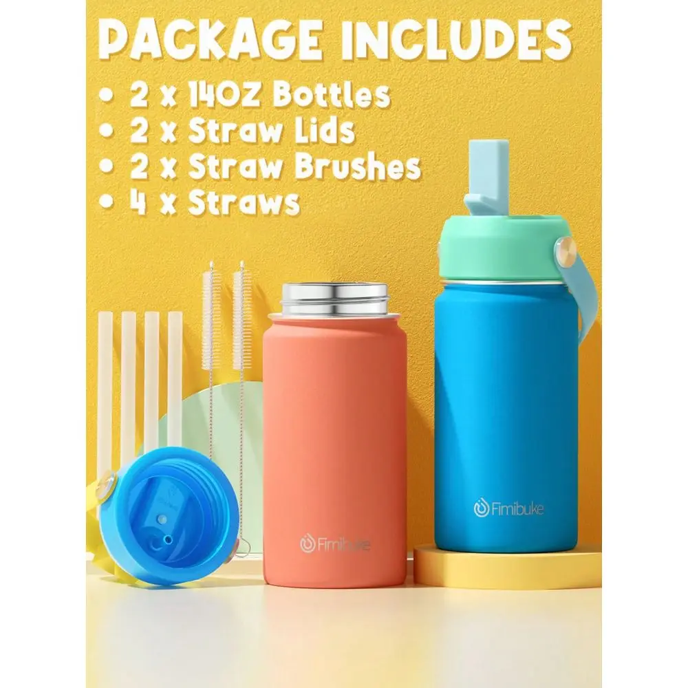Pack 14oz Kids Water Bottle, 18 8 Stainless Steel Insulated Water Bottle For Kids, Toddler Cup With Straws LeakProof, Kids Wate
Pack 14oz Kids Water Bottle, 18 8 Stainless Steel Insulated Water Bottle For Kids, Toddler Cup With Straws LeakProof, Kids Wate