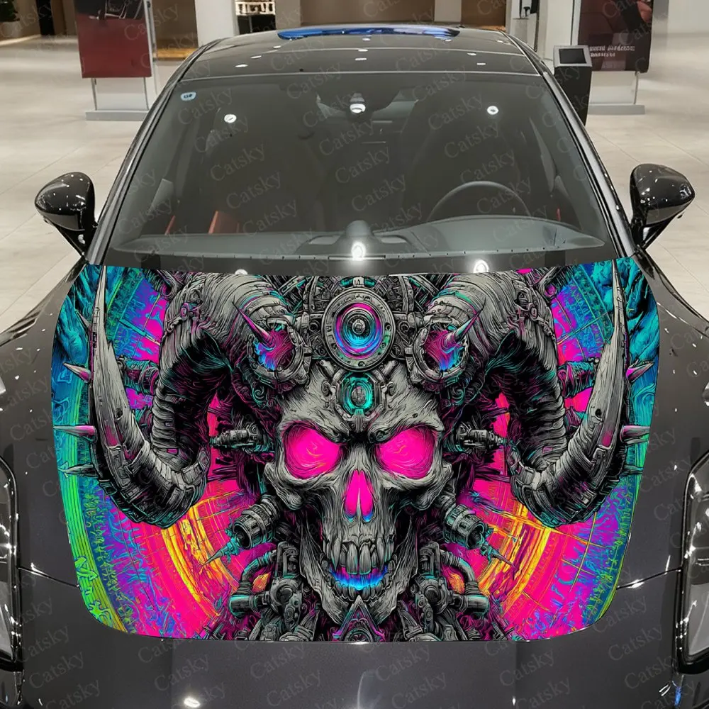 Cyber Horned Demon Car Vinyl Wrap, PVC Waterproof Car Hood Sticker, Self-Adhesive Scratch-Resistant Engine Cover Sticker
Cyber Horned Demon Car Vinyl Wrap, PVC Waterproof Car Hood Sticker, Self-Adhesive Scratch-Resistant Engine Cover Sticker