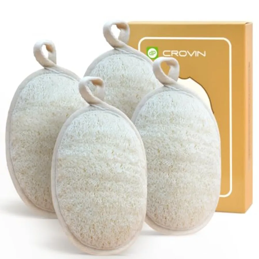 Natural Loofah Exfoliating Body Scrubber, Made with Natural Shower Loah Sponge for Men and Women's SPA
Natural Loofah Exfoliating Body Scrubber, Made with Natural Shower Loah Sponge for Men and Women's SPA