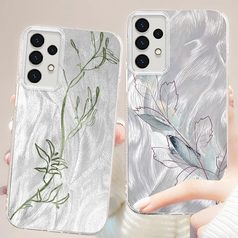 Flower Leaf Lotus Art For Samsung A73 A72 A71 A55 A54 A53 A52 A51 A35 A34 A32 A13 A12 A05 A04 5G Feather Yarn Funda Phone Case
Flower Leaf Lotus Art For Samsung A73 A72 A71 A55 A54 A53 A52 A51 A35 A34 A32 A13 A12 A05 A04 5G Feather Yarn Funda Phone Case
