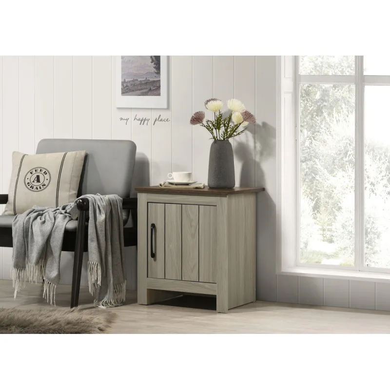 Nilda 16"W Gray Oak End Table, Side Table, Nightstand with Cabinet Door
Nilda 16"W Gray Oak End Table, Side Table, Nightstand with Cabinet Door