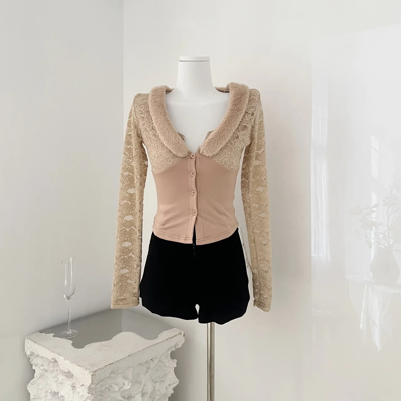 Design Sensation Lace Patchwork Knitted Top Long Sve Slimming Women's Faion Autumn Winter New Sle Ele Ladies' irt
Design Sensation Lace Patchwork Knitted Top Long Sve Slimming Women's Faion Autumn Winter New Sle Ele Ladies' irt